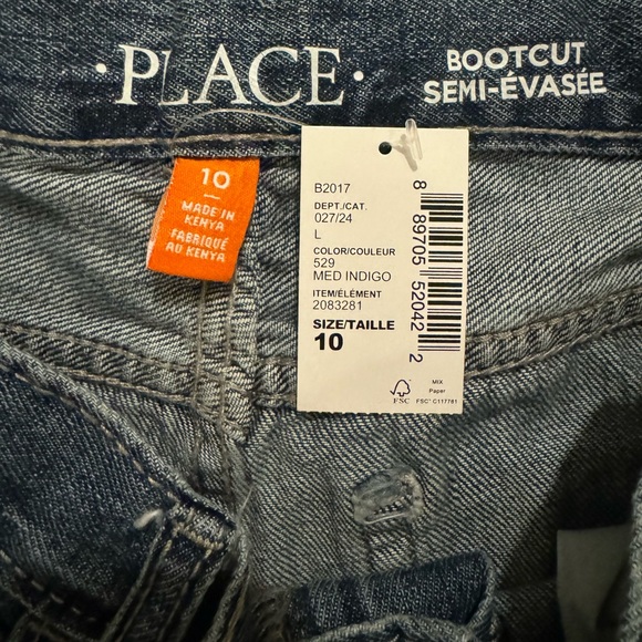 The Children’s Place Boys Bootcut Jeans NWT size 10 regular - Picture 5 of 5